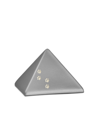 Edition Pyramide, velvet steingrau, vier Pfötchen gold glänzend 0,5 l = 138,00 € und 1,5 l = 178,00 €