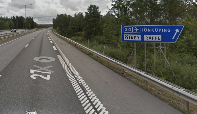 Von der 25 auf die 30 -> Öjaby / Jönköpping