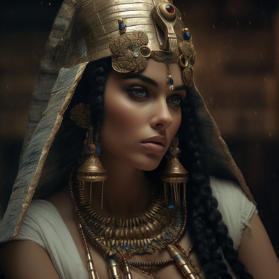 Cléopâtre, reine d'Égypte, photo réaliste