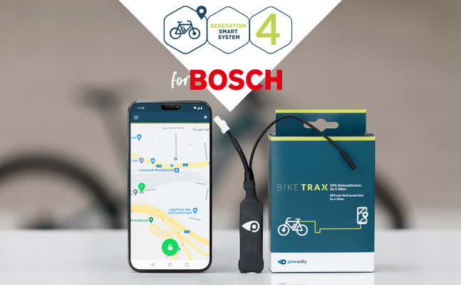 BikeTrax GPS Tracker für Bosch Generation 4 Smart ab Modelljahr 2022 erhältlich