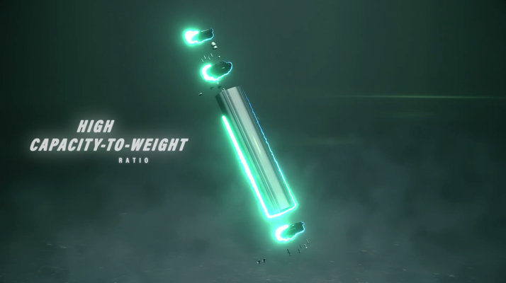 Die THEOS R-Serie wird mit einem KELLYS Re-Charge K1 Li-Ionen-Akku mit hoher Energiedichte und 725 Wh (20 Ah) geliefert