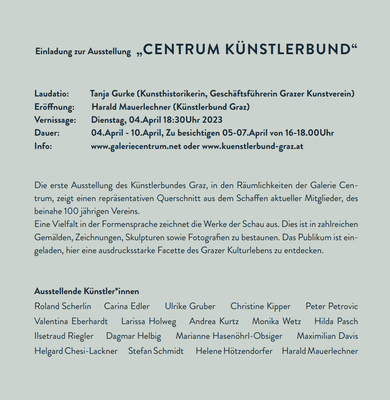 KB-Ausstellung: Galerie Centrum (April 2023)