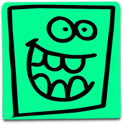 smiley carré - émoji - émoticônes - smiley émoticône émoji cartoon clipart illustration - artémotic