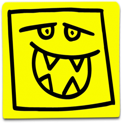 smiley carré - émoji - émoticônes - smiley émoticône émoji cartoon clipart illustration - artémotic