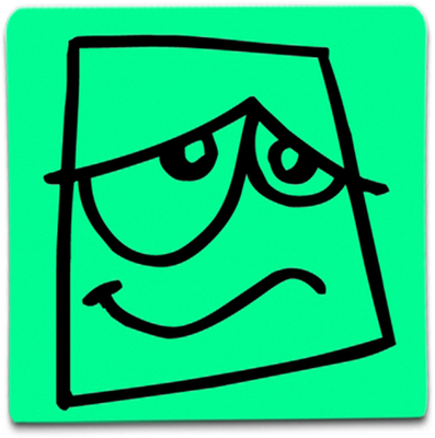 smiley carré - émoji - émoticônes - smiley émoticône émoji cartoon clipart illustration - artémotic