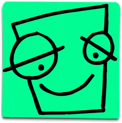 smiley carré - émoji - émoticônes - smiley émoticône émoji cartoon clipart illustration - artémotic