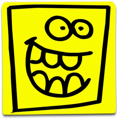 smiley carré - émoji - émoticônes - smiley émoticône émoji cartoon clipart illustration - artémotic