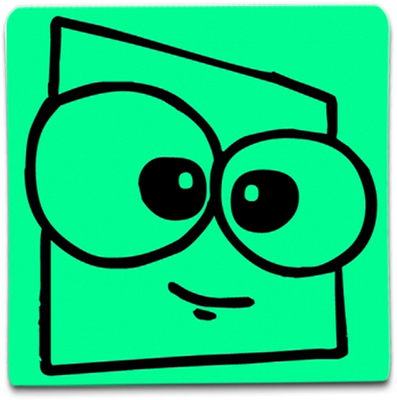 smiley carré - émoji - émoticônes - smiley émoticône émoji cartoon clipart illustration - artémotic