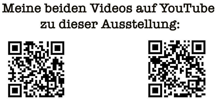 QR-Codes zu den beiden Eröffnungs-Filmen auf YouTube