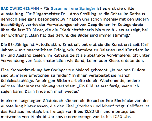 Ausstellung Bad Zwischenahn 2015/2016