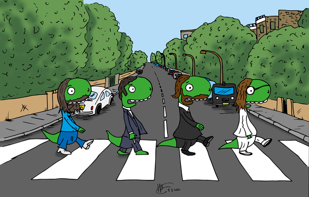 Die Beatles auf der Abbey Road (März 2022)