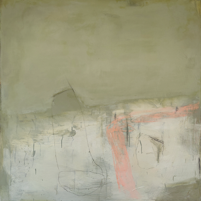 o.T., Mixed Media auf Leinwand, 120 x 120 cm, 2025