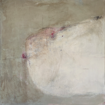 o.T., Mixed Media auf Leinwand, 120 x 120 cm, 2025