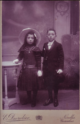 Charlotte et Nelly Druet nées à Bornivale les 23 septembre 1903 et 15 mars 1905