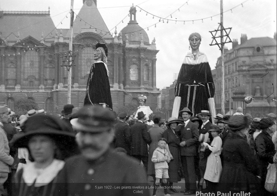 5 juin 1922 - Les géants nivellois à Lille