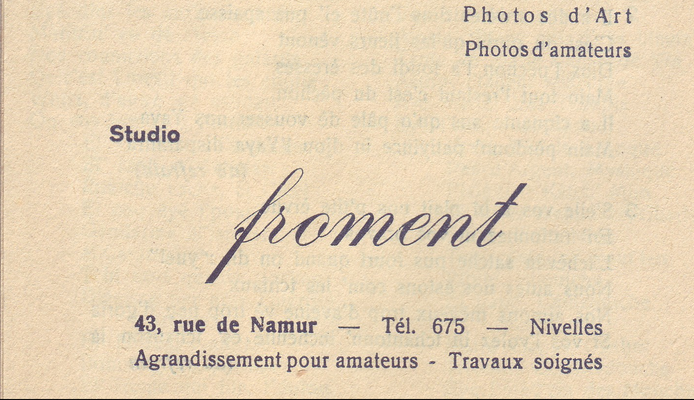 1943 - Programme du théâtre wallon nivellois qui présentait un gala d'humour wallon consacré à Emmanuel Despret