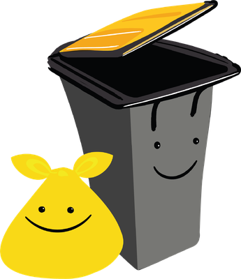 poubelle - divers - smiley émoticône émoji cartoon clipart illustration - artémotic