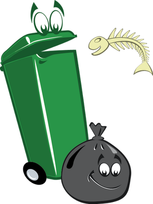 poubelle - divers - smiley émoticône émoji cartoon clipart illustration - artémotic