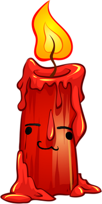 bougie - divers - smiley émoticône émoji cartoon clipart illustration - artémotic