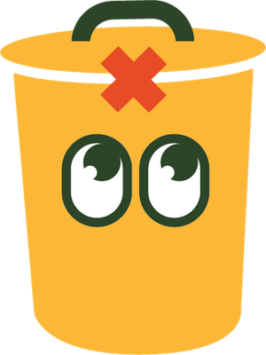 poubelle - divers - smiley émoticône émoji cartoon clipart illustration - artémotic