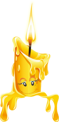 bougie - divers - smiley émoticône émoji cartoon clipart illustration - artémotic