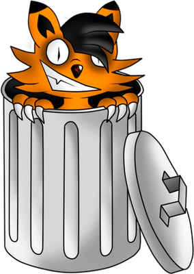 poubelle - divers - smiley émoticône émoji cartoon clipart illustration - artémotic
