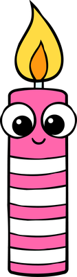 bougie - divers - smiley émoticône émoji cartoon clipart illustration - artémotic