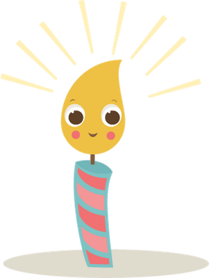 bougie - divers - smiley émoticône émoji cartoon clipart illustration - artémotic