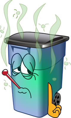 poubelle - divers - smiley émoticône émoji cartoon clipart illustration - artémotic