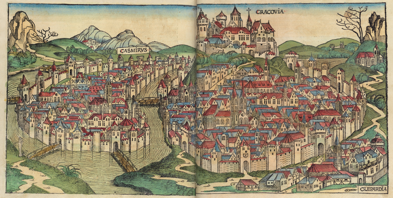 Stadtansicht in der Schedel’schen Weltchronik von 1493