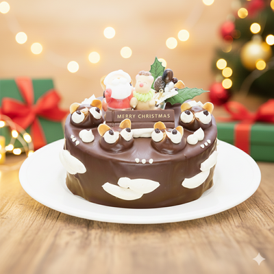 タヌキとサンタのバタークリーム