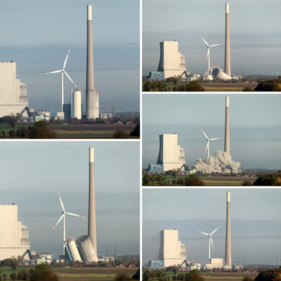 26. Oktober 2024 - Sprengung Asche-Silo - 5 Bilder