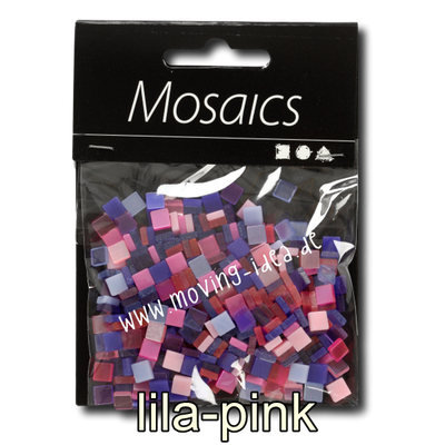 Kleine Quadratische Mosaiksteine lila-pink