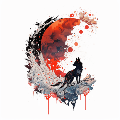 Wolf Wölfin Tattoo 