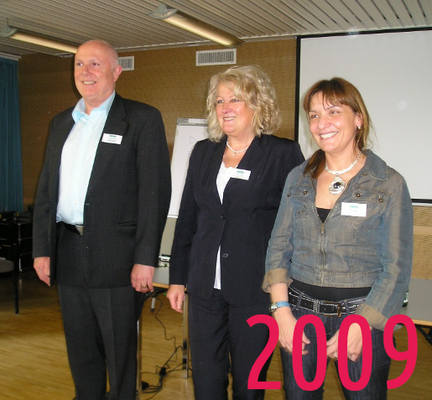2009 – Verabschiedung Statuten und Wahl 1. Vorstand (Roland Lüthi, Edith Schwab, Sonia Baradeji)