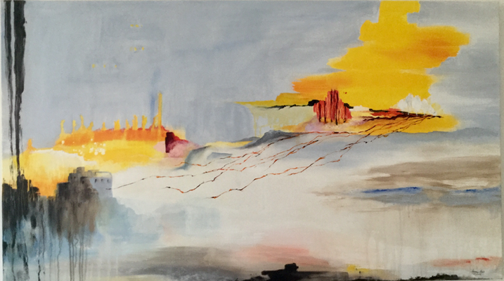 Industrielandschaft  140x80x4   (Auftragsarbeit)