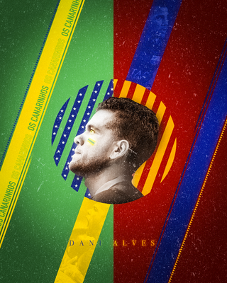 Graphic Dani Alves - FC Barcelona/Brazilian national squad