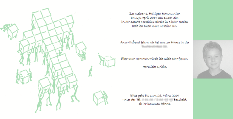 Einladungen, Danksagungen & Karten zur Kommunion und Konfirmation von Ideenreich