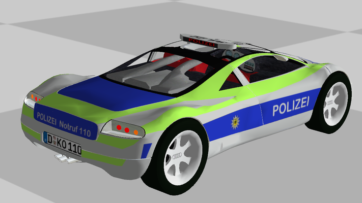 Audi Avus Concept als Polizei