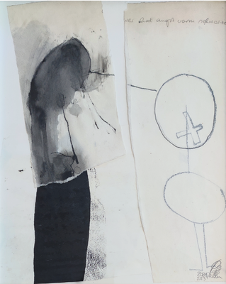 wer hat Angst vorm schwarzen, 1998/2023, 40 x 50 cm 