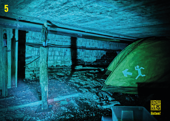 Imperative gegen die Angst / EXIT (Sound und Installation im Kriechkeller), 2021