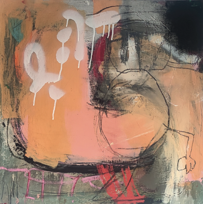 Pjätteryd Far Grovsorod II, 2025, Plane auf Keilrahmen, 60 x 60 cm