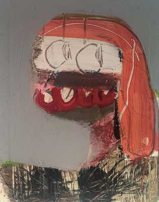 Mona Lisa 2026, Siebdruckrahmen, 40 x 50 cm