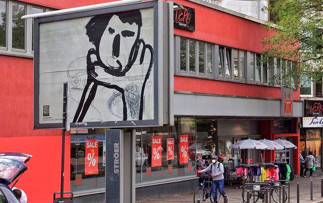 Berliner Str. Nh. Berliner Platz // Würgestütz, 2020