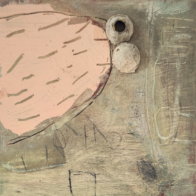Columbo, 2026, Holzkörper, 30 x 30 cm
