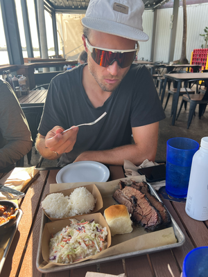 Tex Brisket at the Water for early Dinner
