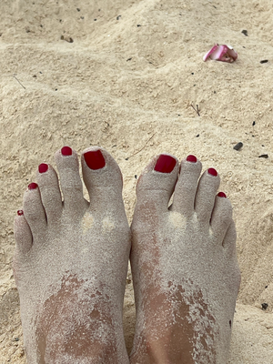 viiel fiinere Sand :D So viel müehsamer zum wegbringe xD