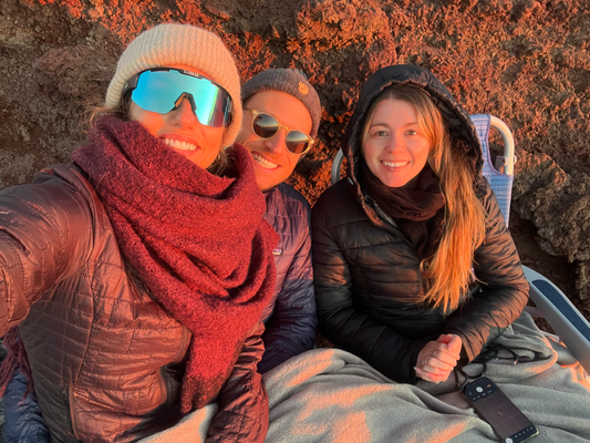 Zum Sunneuntergang - brrrrr isch das chalt!
