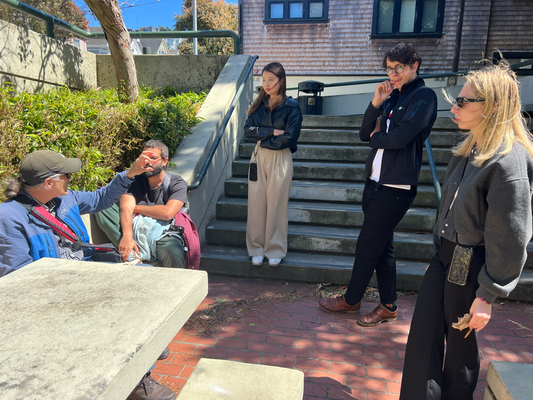Nachberschafts-Spaziergang im Haight Ashbury mit em Lehrer und paar Studente :)