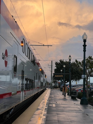 De neui Stadler Zug wo vo San Francisco bis nach San Jose fahrt :)
